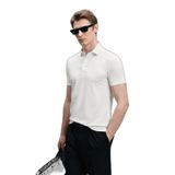 Lufian Jaxon Hi-Tech Dikişsiz Polo Tişört, Beyaz, M Beden, Erkek