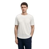 Lufian Junya Erkek Basic Tişört Kırık Beyaz - XS