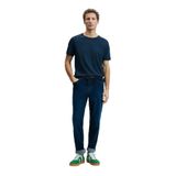 Lufian Junya Erkek Basic Tişört Lacivert LACİVERT M