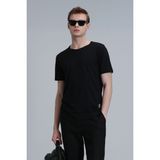 Lufian Junya Erkek Basic Tişört Siyah - XS