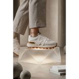 Lufian Kadın Beyaz Kalın Taban Spor Ayakkabı - Taba Detaylı Şık Günlük Sneaker Comfort Taban Yürüyüş Ayakkabısı