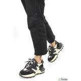 Lufıan Kadın Hakiki Deri Mevsimlik Kalın Taban Sneaker Spor Ayakkabı L5ZK/S30049 - Siyah
