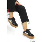 Lufıan Kadın Hakiki Deri Mevsimlik Kalın Taban Sneaker Spor Ayakkabı L5ZK/S30050 - Siyah