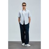 Lufian Kamer Erkek Basic Gömlek Regular Fit Lacivert - 2XL