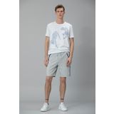 Lufian Klausı Modern Grafik Beyaz Erkek T-shirt