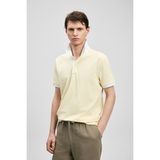 Lufian Landon Smart Erkek Polo Tişört Saks - Sarı - XS
