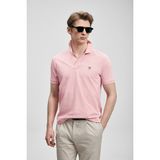 Lufian Laon Smart Erkek Polo Tişört Pembe - Pembe - XS