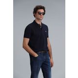 Lufian Laon Smart Erkek Polo Tişört Slim Fit Lacivert