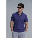 Lufian Laon Smart Erkek Polo Tişört Slim Fit Mor