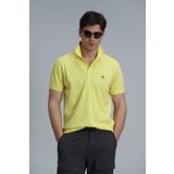Lufian Laon Smart Erkek Polo Tişört Slim Fit Sarı