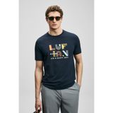 Lufian Logo Baskılı Pamuklu Bisiklet Yaka T Shirt Erkek T SHİRT 111020291