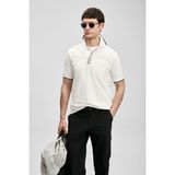 Lufian Lord Smart Erkek Polo Tişört Kırık Beyaz - 3XL