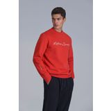 Lufian Loved Erkek Sweatshirt Açık Kırmızı
