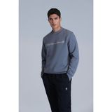 Lufian Loved Erkek Sweatshirt - Koyu Mavi - XL