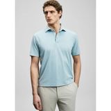 Lufian Lufıan Açık Mavi Erkek Slim Fit Logo Baskılı Polo T-Shirt Hudson - 2XL