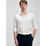 Lufian Lufıan Beyaz Erkek Slim Fit Gömlek Veler - XL