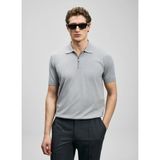 Lufian Lufıan Gri Erkek Slim Fit Polo T-Shirt North - 2XL - Açık Gri