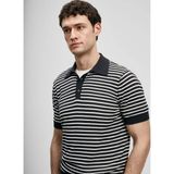 Lufian Lufıan Lacivert Erkek Slim Fit Çizgili Polo T-Shirt Marco - XL - Koyu Lacivert