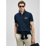 Lufian Lufıan Lacivert Erkek Slim Fit Logo Baskılı Polo T-Shirt Artos