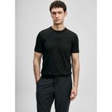 Lufian Lufıan Siyah Erkek Bisiklet Yaka Slim Fit T-Shirt Tıno - 2XL