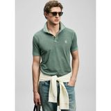 Lufian Lufıan Yeşil Erkek Slim Fit Polo T-Shirt Vernon - Nefti