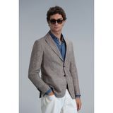 Lufian Luta Spor Erkek Blazer Ceket Slim Fit Kahverengi