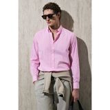 Lufian Marco Erkek Basic Gömlek Regular Fit Pembe
