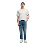 Lufian Marcus Modern Grafik T-Shirt, Erkek, Kırık Beyaz, 4XL