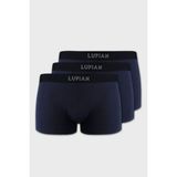 Lufian Mark 3 Adet Erkek Modal Dikişsiz Boxer Lacivert - 2XL