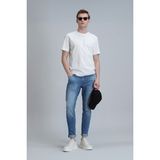 Lufian Mark Smart Jean Erkek Pantolon Slim Fit Mavi - 38 - 30