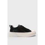 Lufian Mıa Unisex Sneaker Ayakkabı Siyah Gerçek Deri Düz Taban Bağcıklı Tasarım 121230038