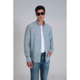Lufian New Erkek Basic Gömlek Regular Fit - 2XL - Yeşil