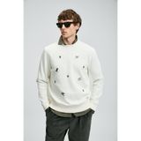 Lufian Noel Erkek Sweatshirt Kırık Beyaz