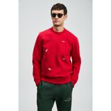 Lufian Noel Erkek Sweatshirt Kırmızı
