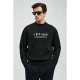 Lufian Oracle Erkek Sweatshirt Siyah