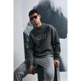 LUFIAN Oracle Sweatshirt, 2XL, 112030178, Antrasit, erkek