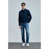 Lufian Orlando Smart Jean Erkek Pantolon Slim Fit Mavi - 38 - 30