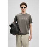 Lufian Oscar Modern Grafik Erkek T-Shirt 111020280 - Kahverengi