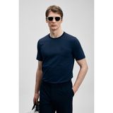 Lufian Pablo Erkek Basic Tişört Lacivert - 2XL