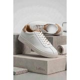 Lufian Paul Erkek Deri Sneaker - Beyaz Tabanlı, Casual Günlük Ayakkabı
