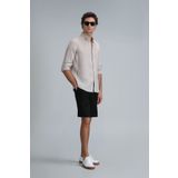 Lufian Peler Spor Erkek Chino Şort Slim Fit Siyah
