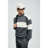 Lufian Pıeces Erkek Sweatshirt - Koyu Gri - M