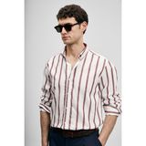Lufian Rıng Erkek Basic Gömlek Regular Fit Bordo - XL