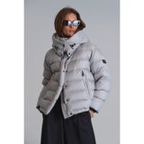 Lufian Rose Kaz Tüyü Kadın Mont - Taş - 42