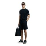 Lufian Ross Spor Erkek Chino Şort Slim Fit Siyah SİYAH 48