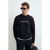 Lufian Rowan Erkek Sweatshirt Siyah