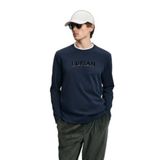 Lufian Sara Erkek Uzun Kol T-Shirt, Lacivert, L Beden