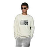 Lufian Shadow Erkek Sweatshirt, Kırık Beyaz, L Beden