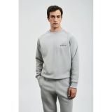 Lufian Sıgma Erkek Sweatshirt Açık Gri Açık Gri 112030186100180 Açık Gri