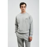 Lufian Sıgma Erkek Sweatshirt Açık Gri